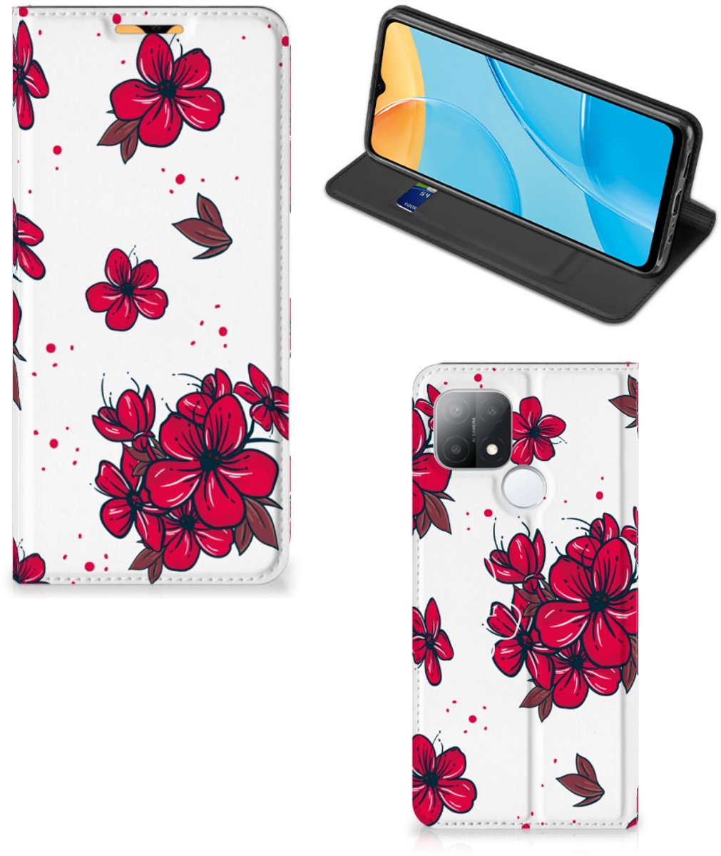 OPPO A15 Smart Cover Blossom Red