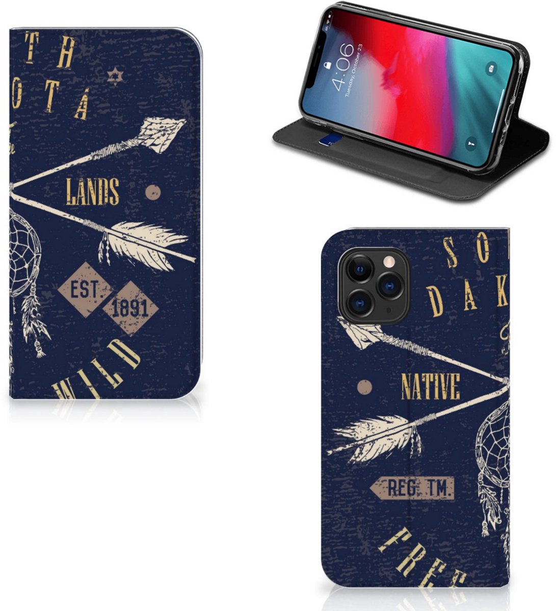 Book Case voor Apple iPhone 11 Pro Book Cover South Dakota