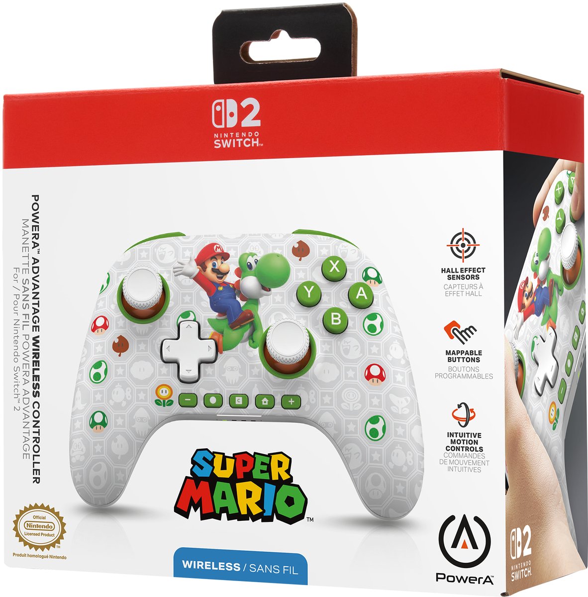 PowerA Draadloze Controller - Nintendo Switch - Mario & Yoshi – foto 8