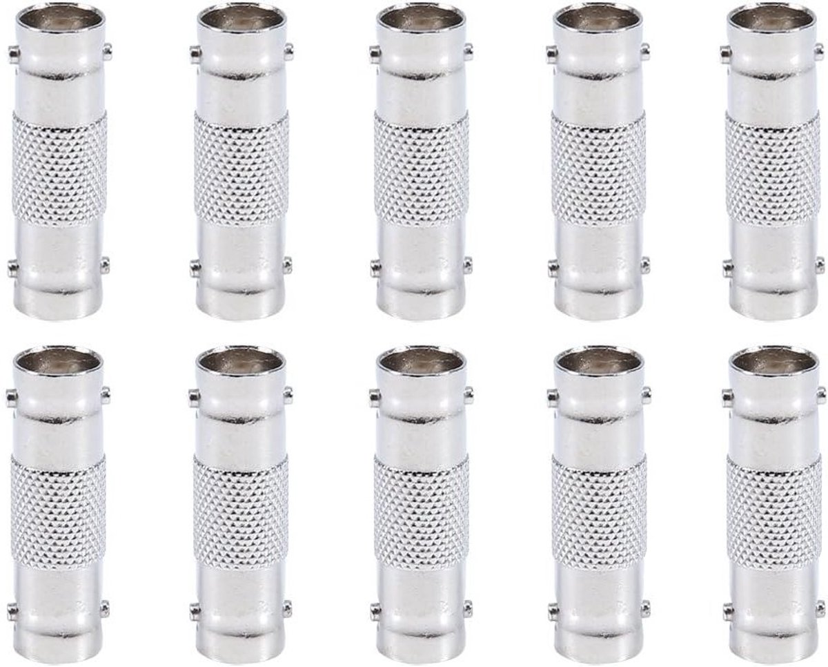 10 Stuks BNC Verloopstekker Vrouwelijk naar Vrouwelijk voor CCTV en Videokabels