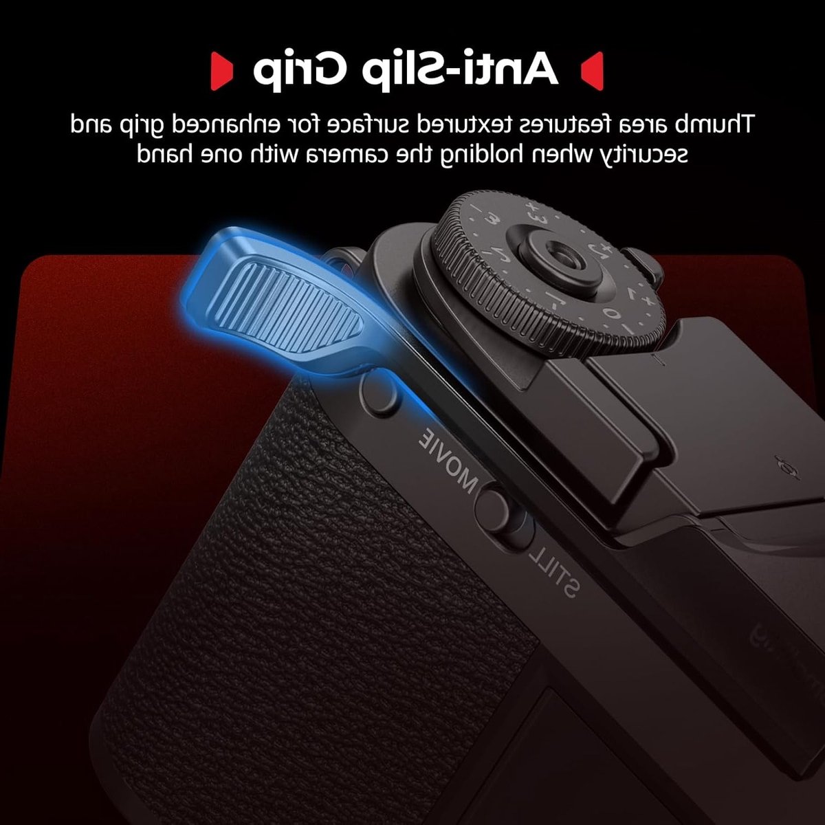 Half Thumb Grip voor FUJIFILM Camera - Antislip Ontwerp, Ingebouwde Siliconen Pads, Ergonomisch en Duurzaam - 5333