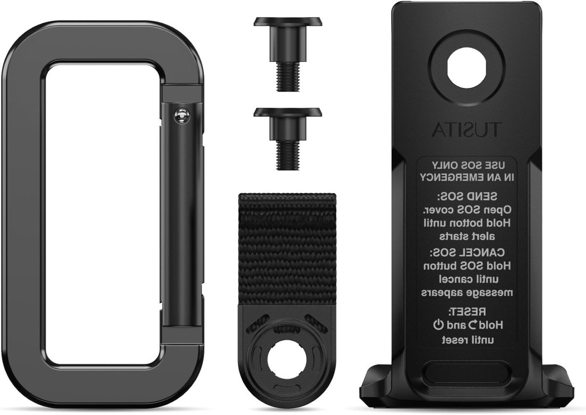 Spine Mount Adapter met Carabiner voor Garmin inReach Mini 2 - Ideaal voor Outdoor Avonturen, Navigatie en Bevestiging