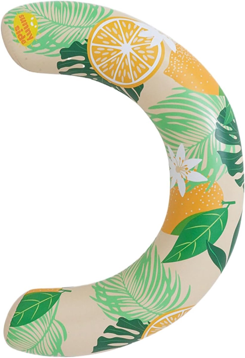 Opblaasbaar Ligbed - Zwembad Vlotter - Water Ontspanning - U-vorm Ergonomisch - 75x50 cm - Groen