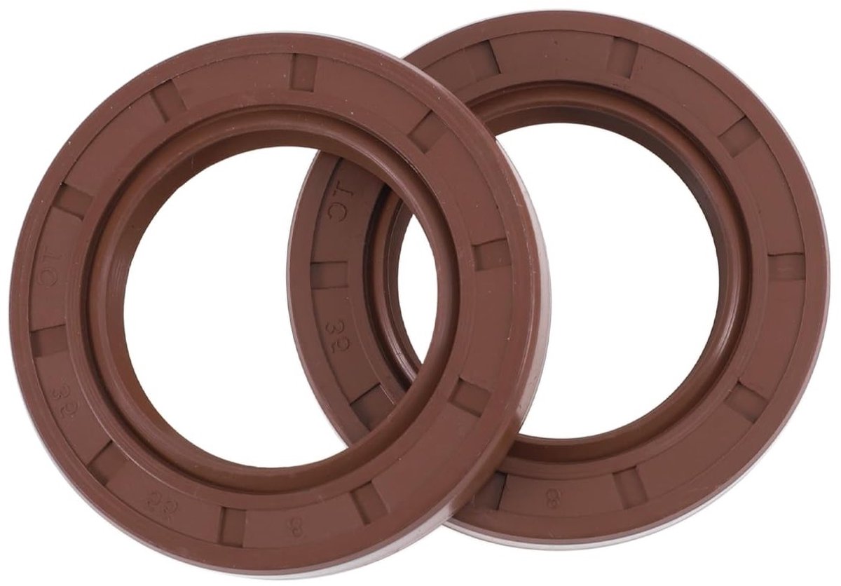 Universele TC afdichtring voor roterende assen, hoge druk rubber afdichting 35 x 55 x 8 mm, 2 stuks, waterdicht en slijtvast