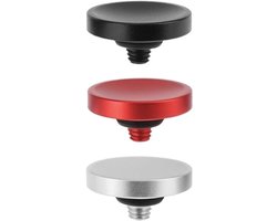 Ontspanknop van aluminiumlegering - 3 stuks - Concave - 11 mm - Camera accessoire - Compatibel met Fujifilm en Nikon - Zwart - XT5 X100VI XT50 X-Pro3 ZF DF Q3 M10 M11