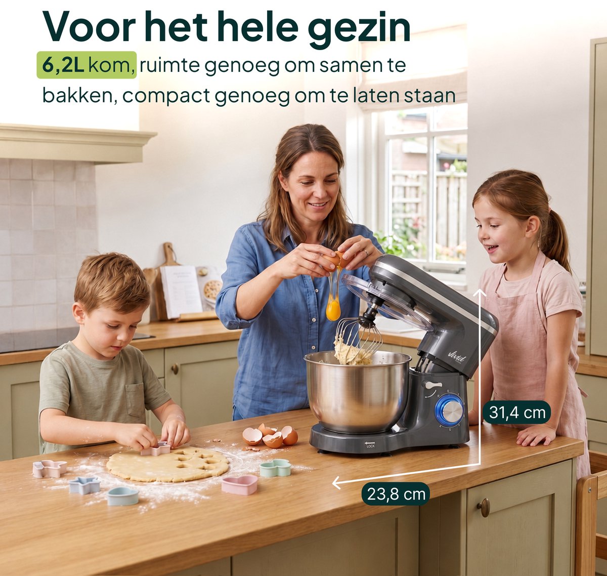 Vivid Green - 6.2L Keukenmachine thumbnail 5