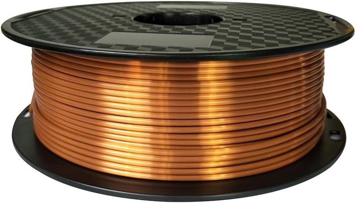 3D Printer Filament - PLA Draad - Modelbouw - Zijdeglans Afwerking - 285 mm 1KG - Koper Rood