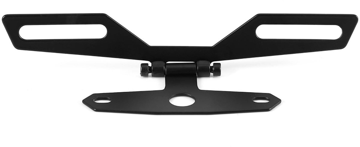 Dailygoods- Kentekenplaatbeugel Opvouwbaar - Aluminium - Achterlichthouder - Geschikt voor Motorfiets/ATV - Eenvoudig te Installeren - 100% Nieuw - Kentekenplaathouder