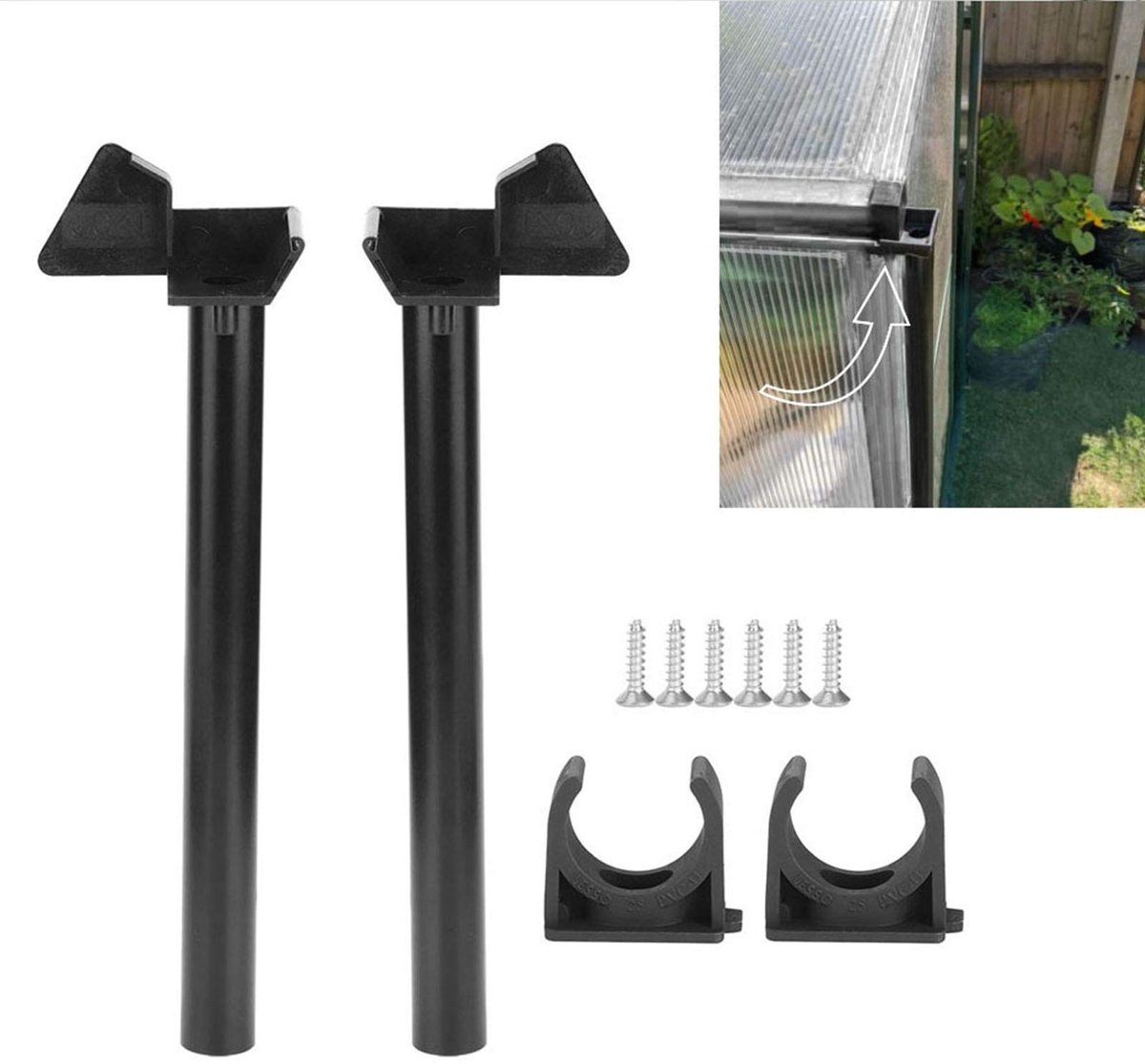 Dailygoods- Regenwatergoot - Kas Accessoire - PVC/Aluminium - 2 x