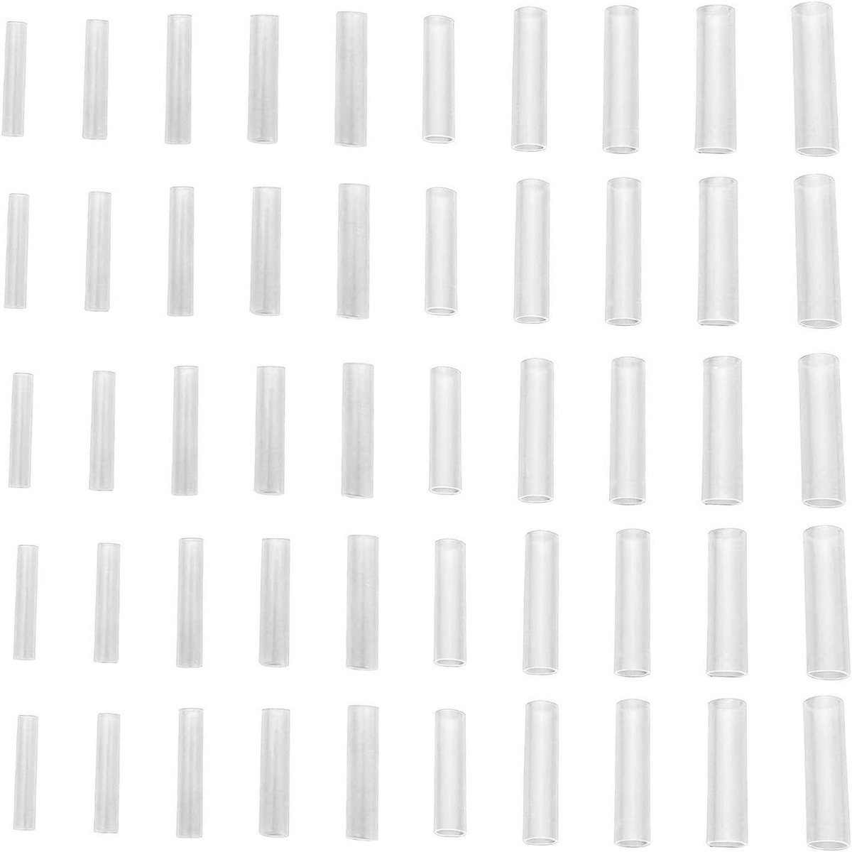 Siliconen plantenhulzen - Beschermhoezen - Planten transplanteren - Stevige sluiting - 50 stuks - Gemengd