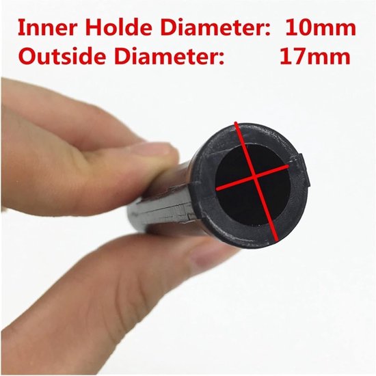 Versnellingspook Knop - Pook Hendel - Auto Aanpassing - Ergonomisch Ontwerp - 5 Versnellingen - Chroom Zwart Rood — afbeelding 5