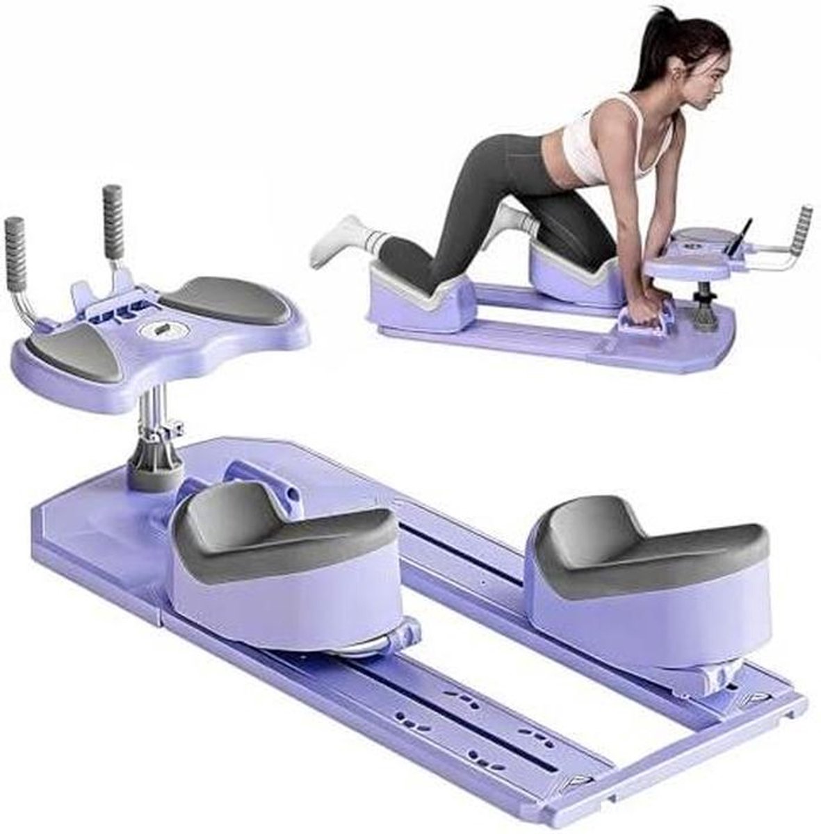 Core Trainingsapparaat - Rugtrainer Buiktrainer - Houding Verbeteren - 6 Trainingsmodi - Tot 231 kg - Blauw