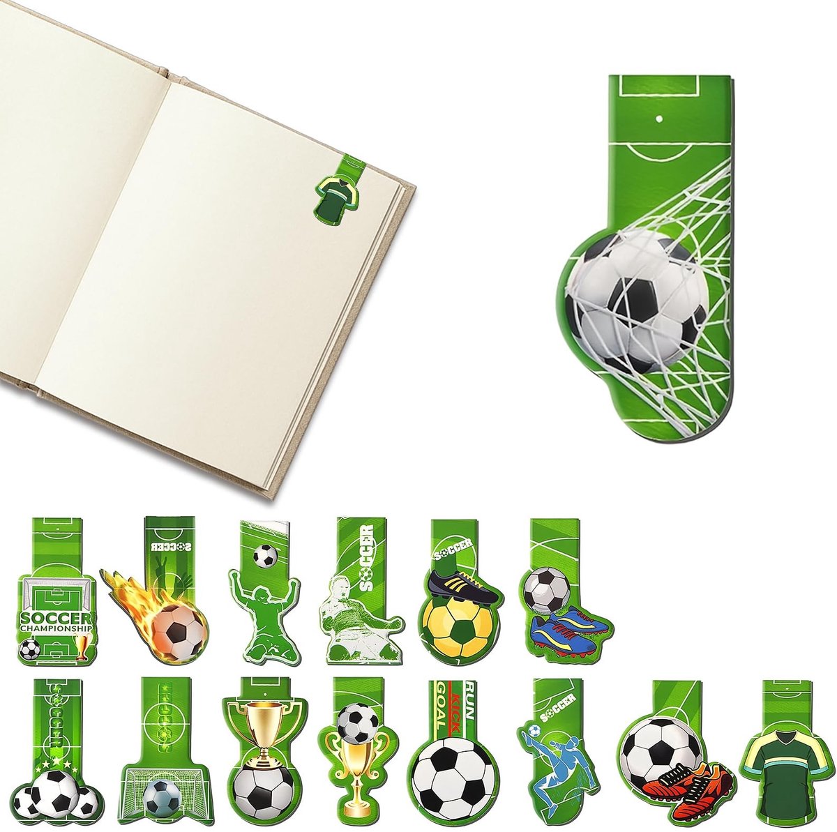 Dailygoods- Boekenleggers 30 Stuks - Magnetische Bladwijzers - Duurzaam Gecoat Papier - Geschikt voor Scholen/Bibliotheken/Kantoren - Veilig en Stabiel