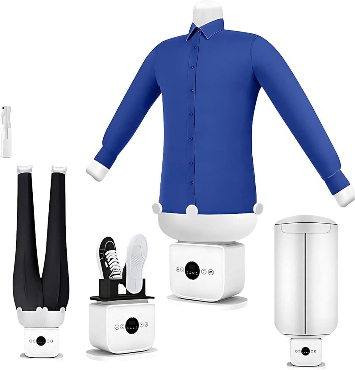 Automatische Strijkmachine - Draagbare Dryer - Kleding Kreukvrij - Ultrastil Apparaat - Compact Formaat - Wit