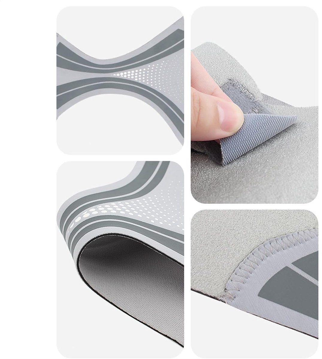 Sport Enkelbrace - Enkelondersteuning Wrap - Atletische Prestaties - Ademende Compressie - Universeel - Grijs