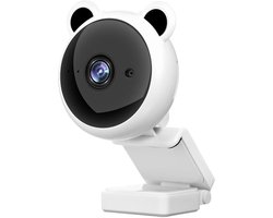 Webcam HD - Computer Camera - Videobellen Vergaderen - Brede Kijkhoek - 1080P - Wit