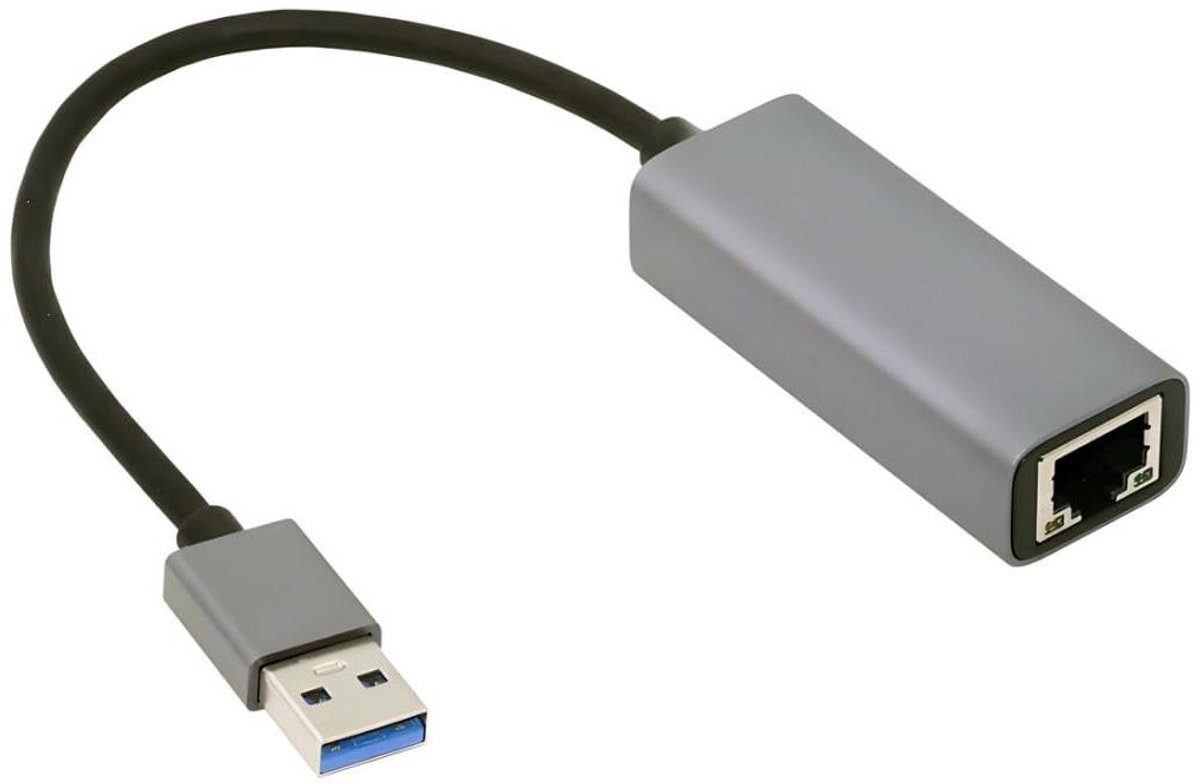Netwerk Adapter - Ethernet Kaart - Snelle Internet Verbinding - 2.5 Gigabit Snelheid - USB 3.0 - Zwart