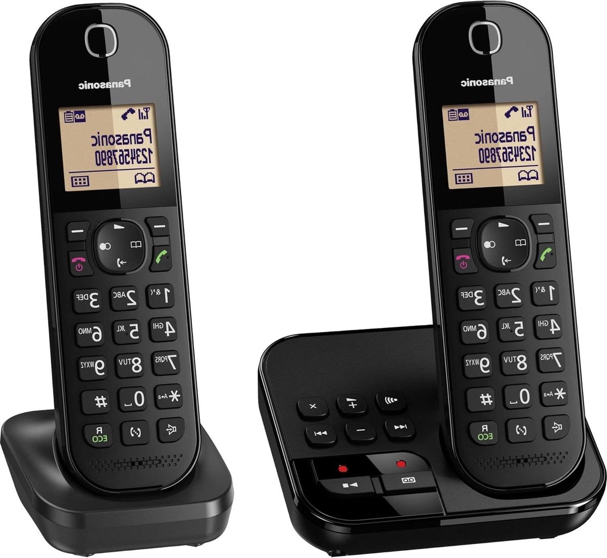 Draadloze Telefoon - DECT Set - Thuis Bellen - Extra Handset - 120 Contacten - Zwart