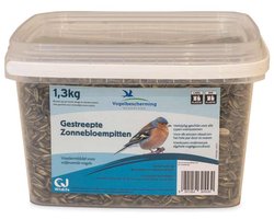 Gestreepte Zonnebloempitten 1,3kg - Vogelbescherming Nederland
