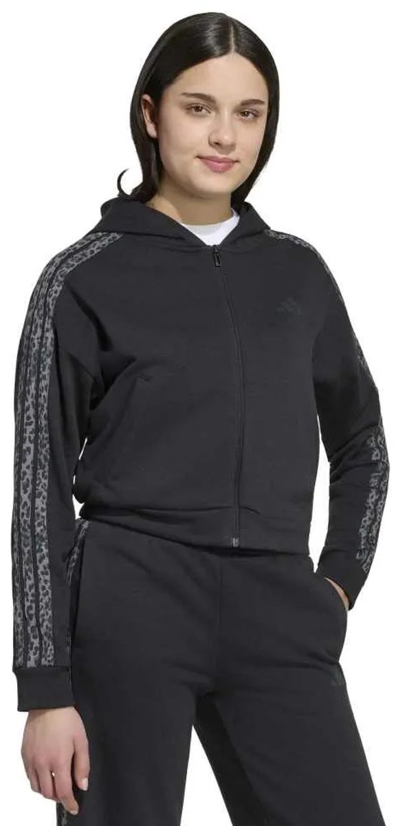Adidas Seasonals Animal Sweatshirt Met Rits 13-14 Years Meisje Multicolor