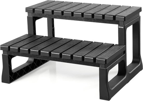 Hot Tub Trap - Spa Ladder - Veilig Instappen - Antislip Treden - 61 cm Breed - Zwart