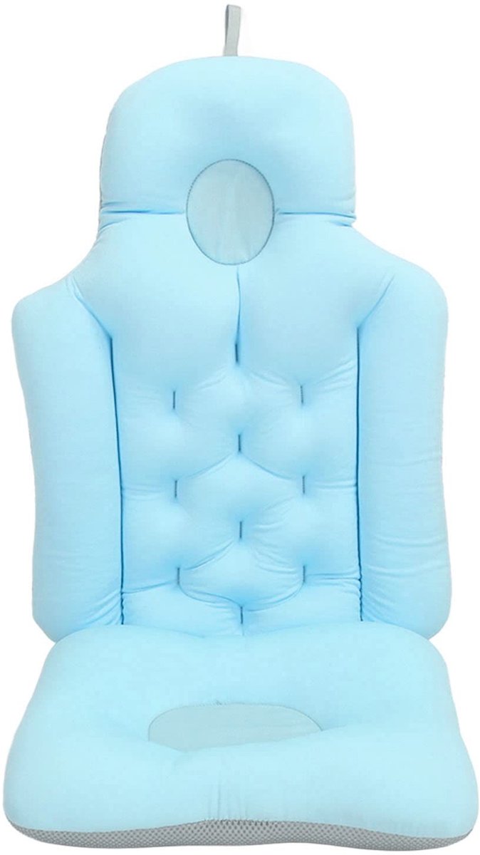 Dailygoods- Badkussen Zacht Ademend - Badkuipkussen - Hoofdsteun - Rugsteun - Comfortabele Pasvorm - Afmetingen 79 x 35 x 8 cm