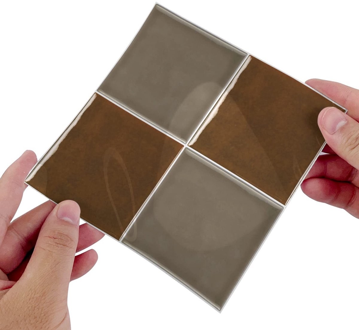 Dailygoods- Tegelsticker 15x15 cm - Set van 25 Stuks - Zelfklevende Mosaïek Effect - Waterdicht - Voor Keuken/Badkamer - Eenvoudig aan te brengen - Muursticker