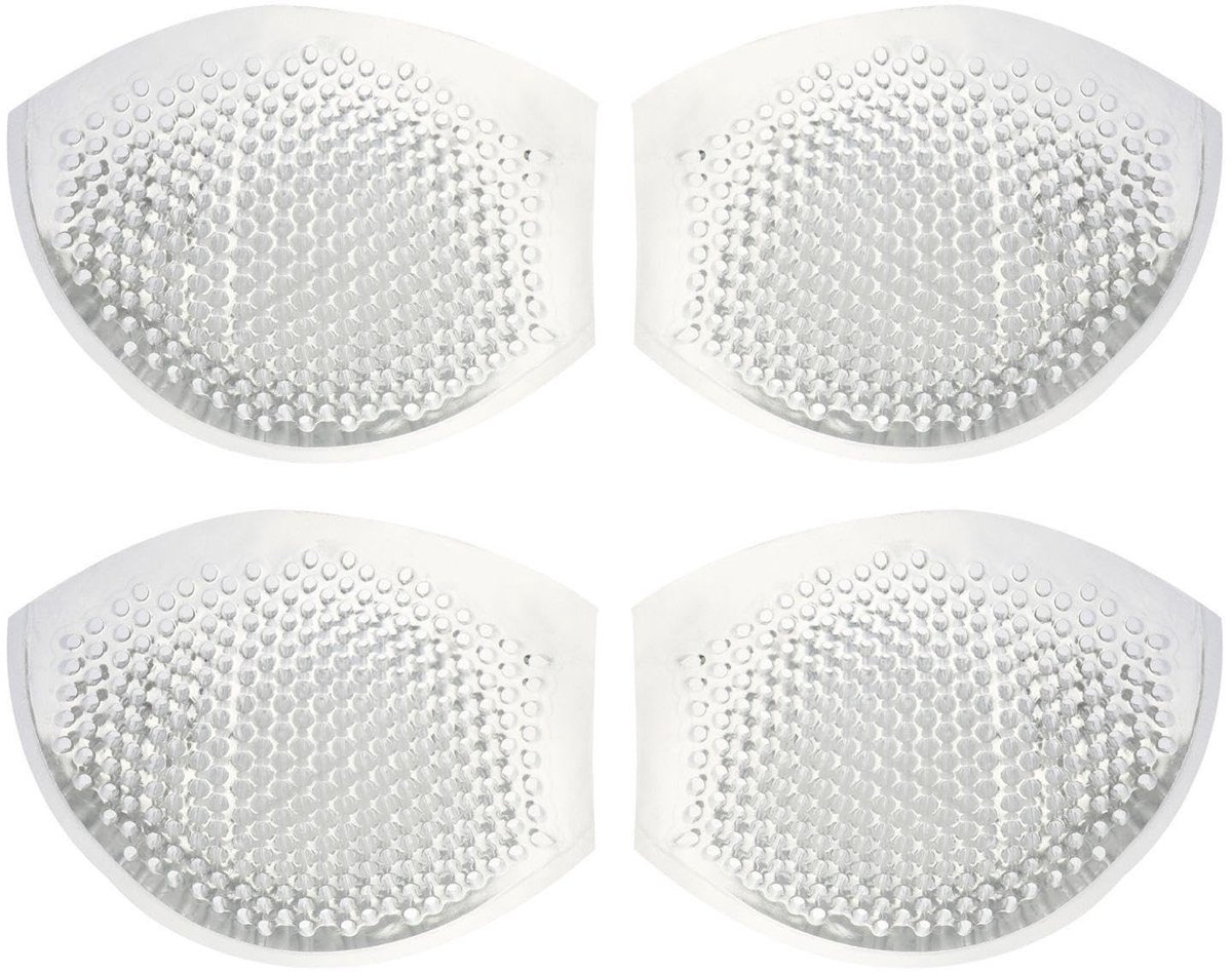 Dailygoods- Borstinzetstukken Antislip - Herbruikbare Borstkussens - Halfronde Cups - Zacht TPE - 2 Paar - 13 x 10,5 cm