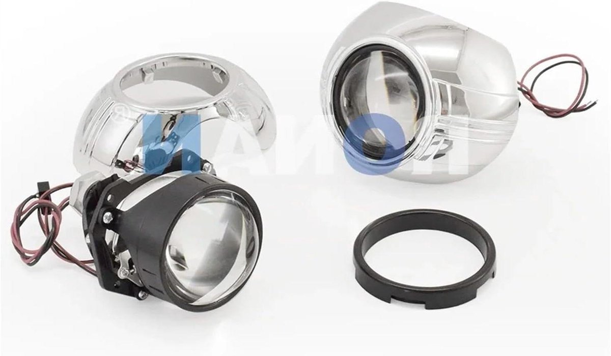 LED Werklamp - Bi-LED Lens - Veiliger Rijden - Heldere Verlichting - 2.5 Inch - 4300K Wit Geel