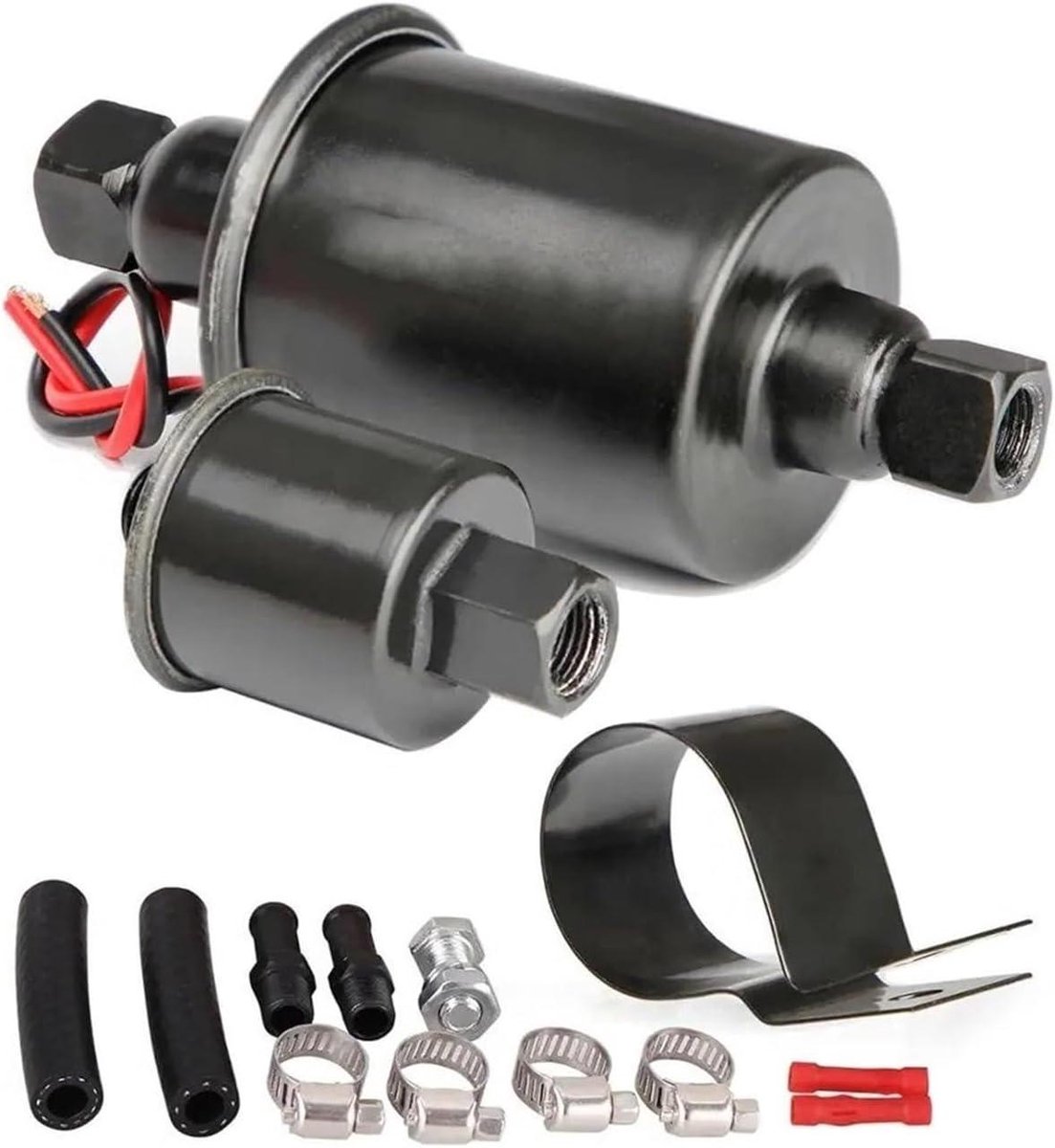 Elektrische Brandstofpomp - Benzinepomp Dieselpomp - Brandstof Toevoeren - Zelfaanzuigend Universeel - 5-9 Psi - Zwart