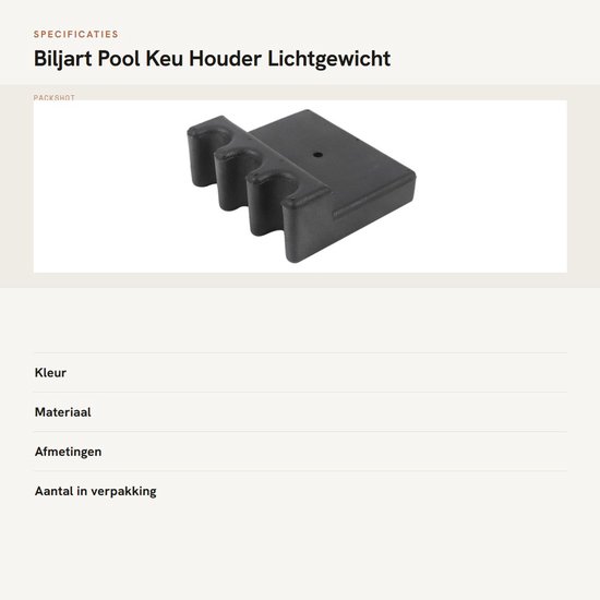 Dailygoods- Biljartkeu Houder Lichtgewicht - Draagbare Beugel - Hard Plastic - Ondersteuning voor Drie Keuen - Sterk en Duurzaam - Zwart - Biljartkeuhouder van Dailygoods — afbeelding 4