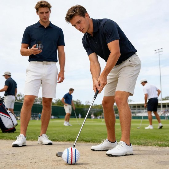 Golfbal Markeerder - Lijn Sjabloon - Bal Uitlijnen - Gerichte Oefenstandaard - 10 x 6 x 6 cm - Uniek — afbeelding 4