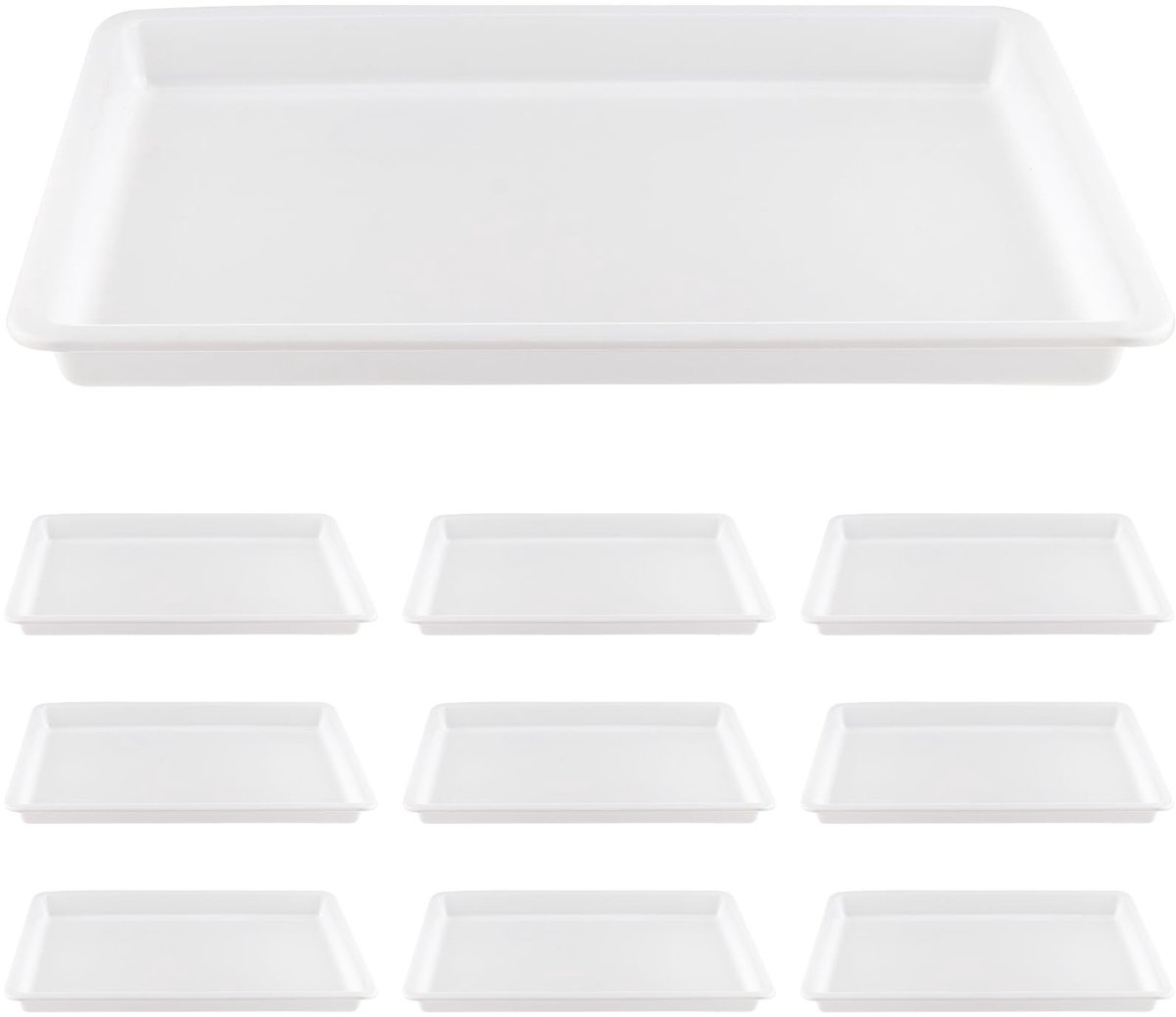 Dailygoods- Activiteitenbak 10 stuks - Kunst ambachten - Organisator - Plastic - 39 x 29 x 4 cm - Morsbestendig - Kunstbak