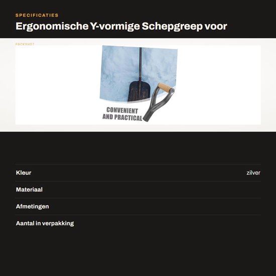 Dailygoods- Wisselgreep Ergonomisch - Y-vormige Handgreep - Antislip - Duurzaam Metaal - Vervangende Greep - Voor Tuingereedschap - Tuingreep van Dailygoods — afbeelding 3