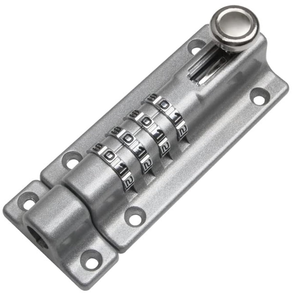 Dailygoods- Hangslot 4-cijferig - Zware uitvoering - Roestvrij staal - Zinklegering - Sleutelloze beveiliging - Betrouwbare veiligheid - Deurslot
