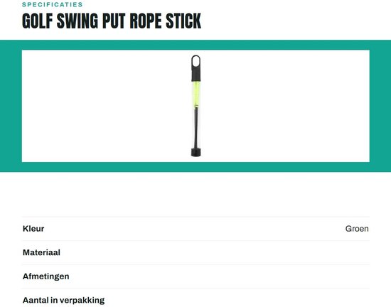 Dailygoods- Putstick Lichtgewicht - Golftraining - Golftrainingsmateriaal - Verstelbaar - Duurzaam - Hoogwaardig Glasvezel van Dailygoods — afbeelding 4