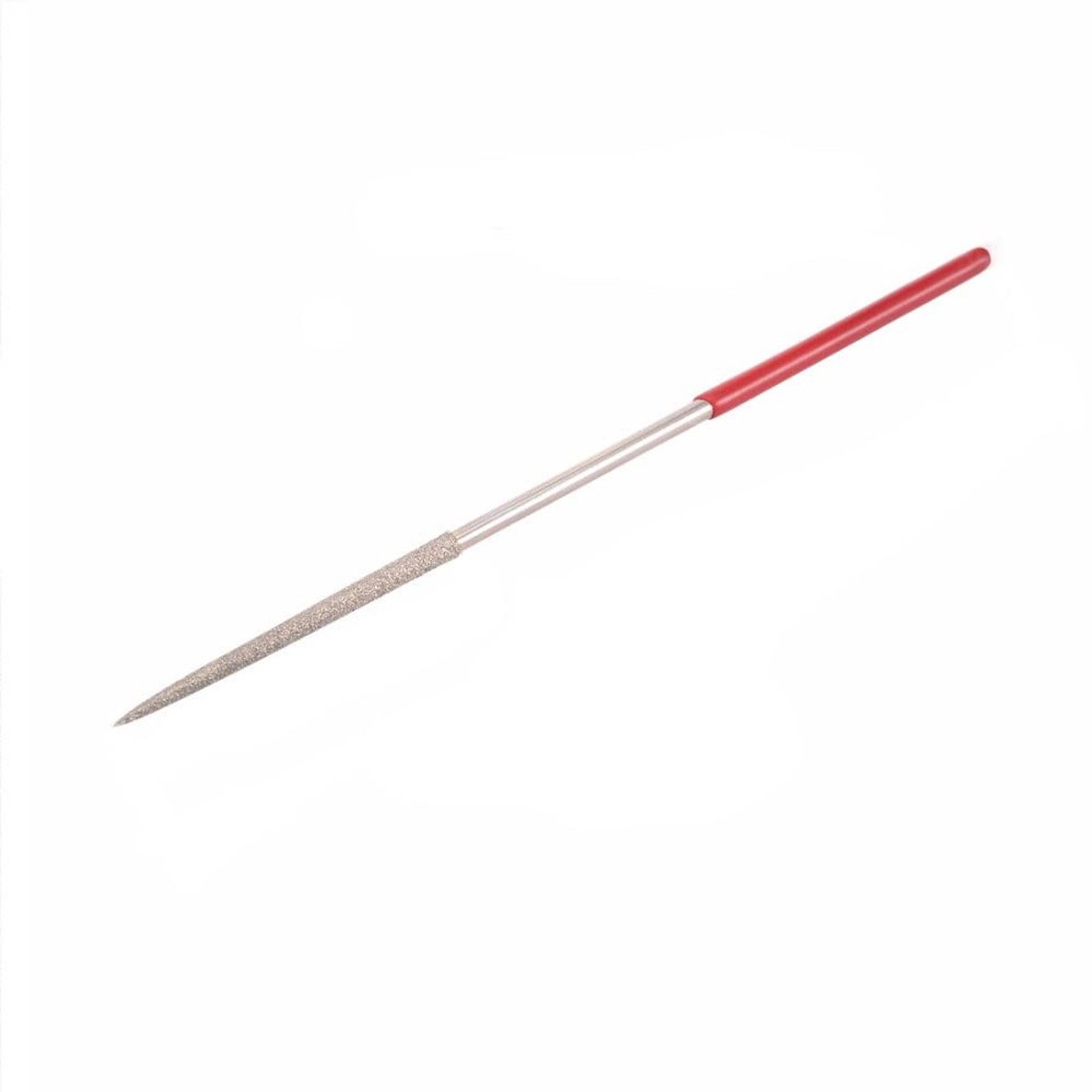 Dailygoods- Naaldvijl Ronde Diamant - Voor Glas/Tegels/Metaal - Antislip Handvat - Schurende Oppervlakte - 140mm - Fijn Detailwerk - Vijl