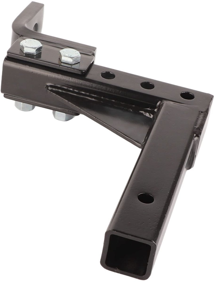 Dailygoods- Trekhaakdop - Verstelbare Hoogte 4,5-10,5 inch - 5000 lbs Capaciteit - Schokbestendig - Duurzaam - Zwart Gecoat Staal - Trekhaak