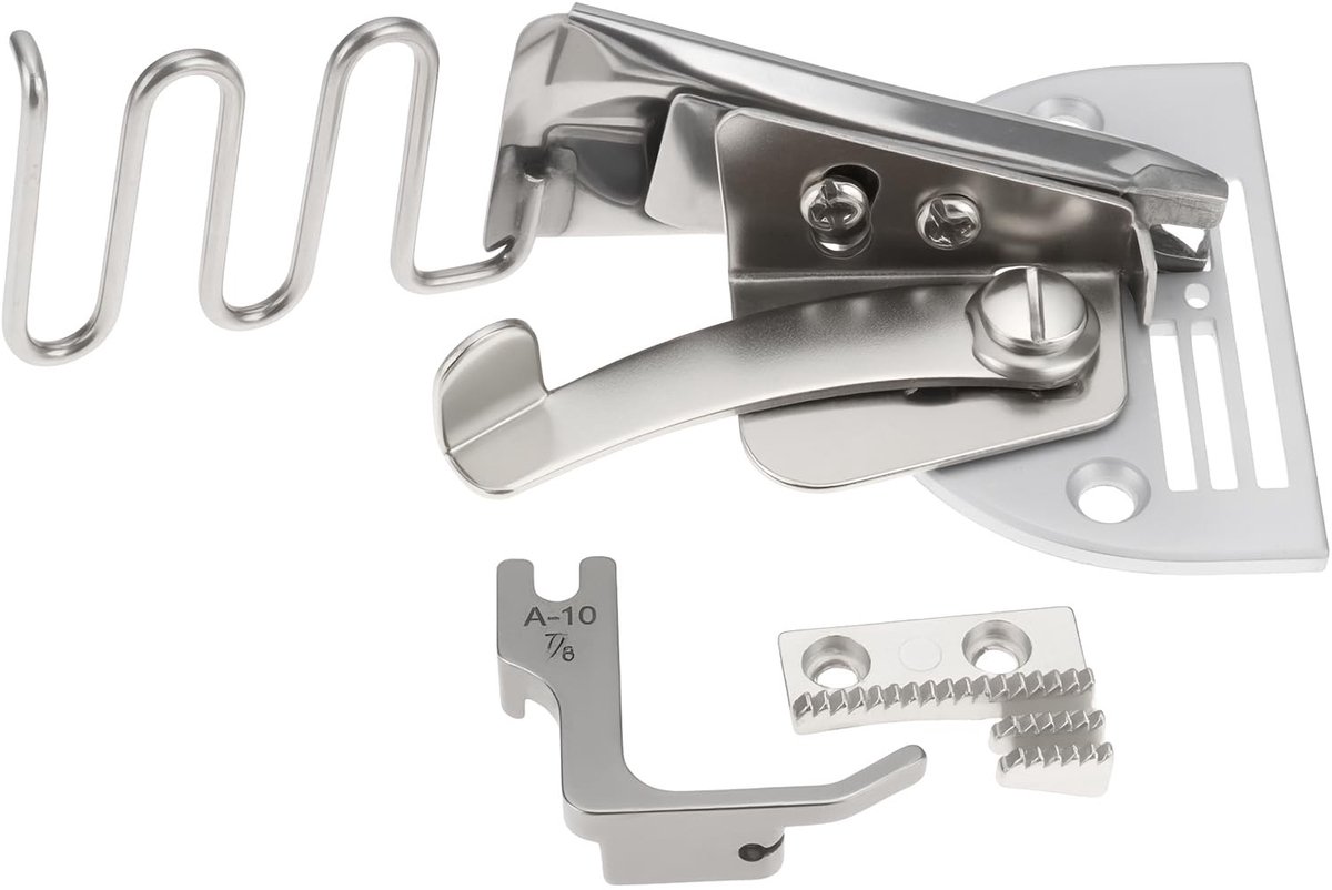 Dailygoods- Naaibinder Professioneel Viervoudig Ontwerp - Compatibel met Juki/SIRUBA/Pfaff/Texi - Trekbuis 30/8mm - Voor Fijne Zoomverwerking - Geschikt voor Diverse Stofdiktes - Bindmachine