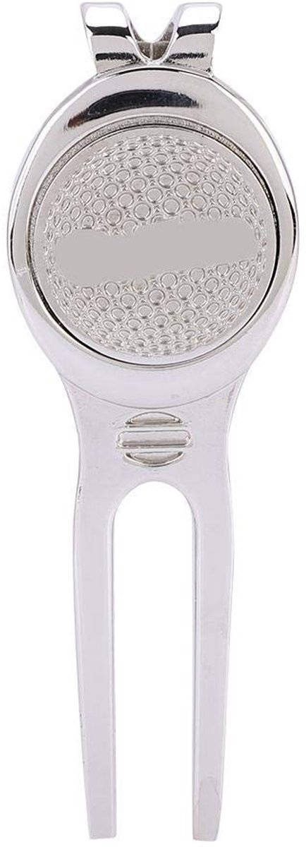 Dailygoods- Divot Tool - Hoogwaardige Zinklegering - Lichtgewicht - Antislip - Magnetische Balmarker - Duurzaam - Afmetingen 65 x 28,5 x 9 mm - Golfaccessoire