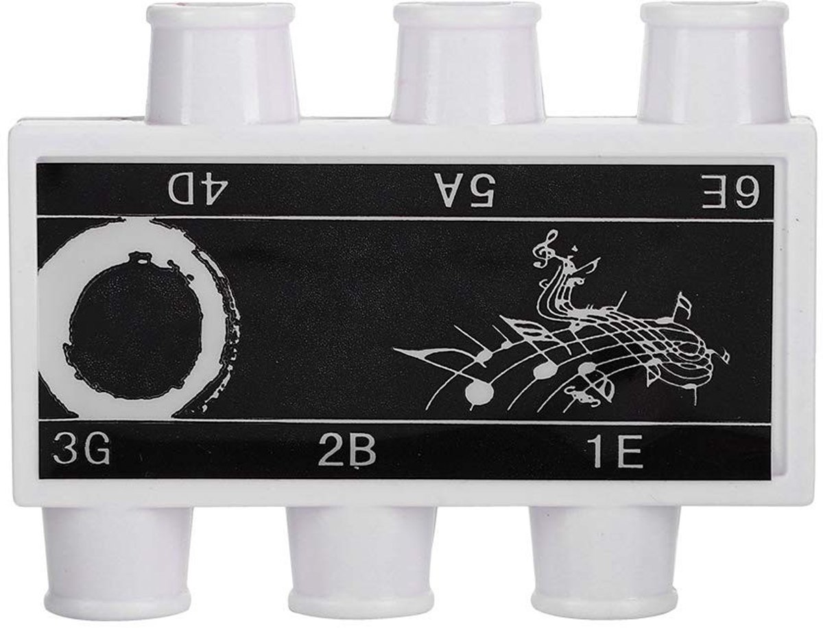 Dailygoods- Pitch Pipe 6 Tonen - Draagbare Tuner - Gitaar Accessoire - Hoogwaardige ABS - Compact - E-b-g-a-e Noten - Stemapparaat