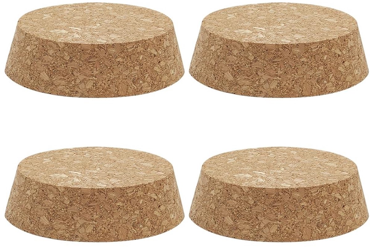 Dailygoods- Kurkstoppers Taps Toelopend - Vervangende Flessendoppen - Decoratieve Flessenstopper - DIY Ambachten - 4 Stuks - 9 x 7,8 cm - Flessenstop