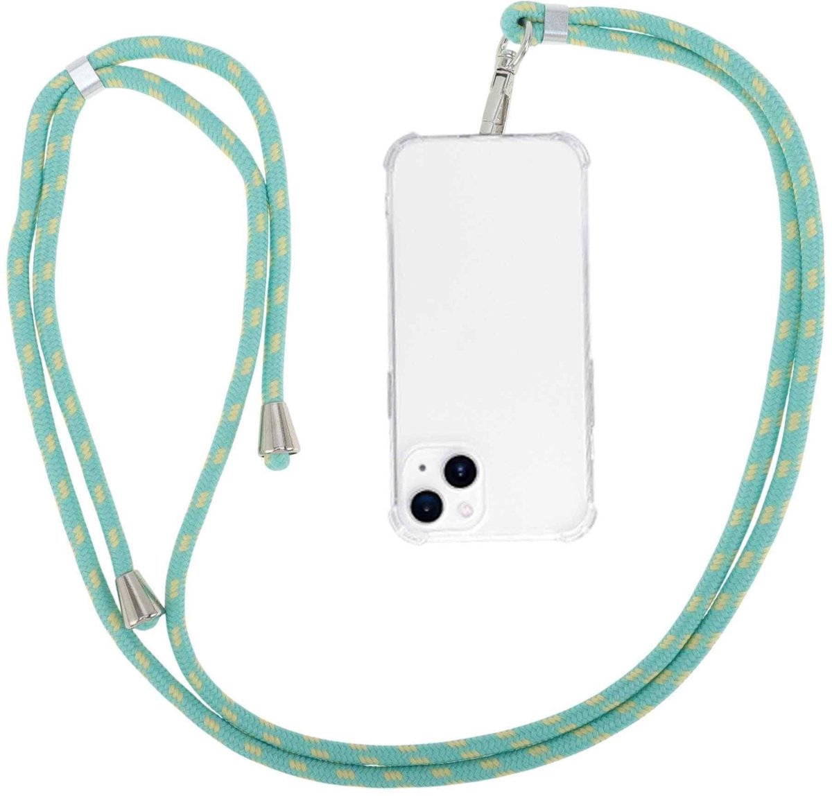 Dailygoods- Telefoonkoord met verstelbare lengte - Telefoonketting - Geschikt voor alle smartphones - Vochtbestendig - Duurzaam - Ideaal voor buitenactiviteiten