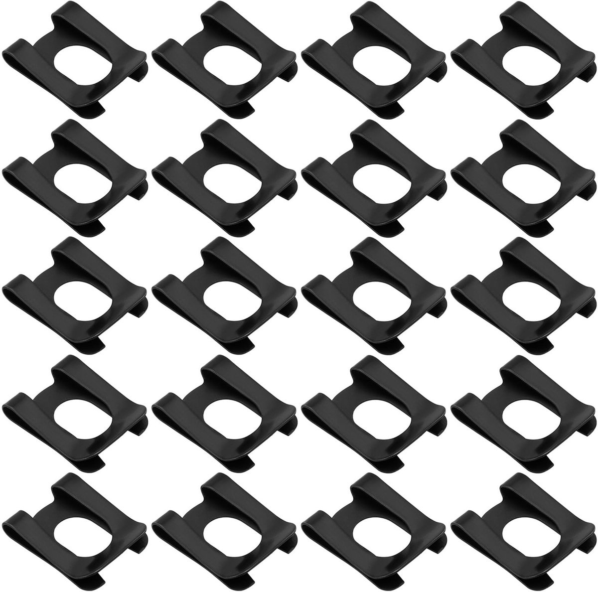 Dailygoods- Circlips 20st - Veerstop M10 - Bevestigingsring - Hoogwaardige Koolstofstaal - Binnendiameter 10mm - Lengte 22mm