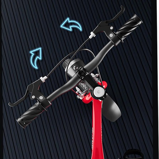 rijdend speelgoed Kinderfiets for kinderen van 3 tot 7 jaar, 12/14/16 inch lichtgewicht magnesiumlegering fiets met voor- en achterremmen, LED-koplamp en zijwieltjes fiets(Rot,14inch) — afbeelding 4