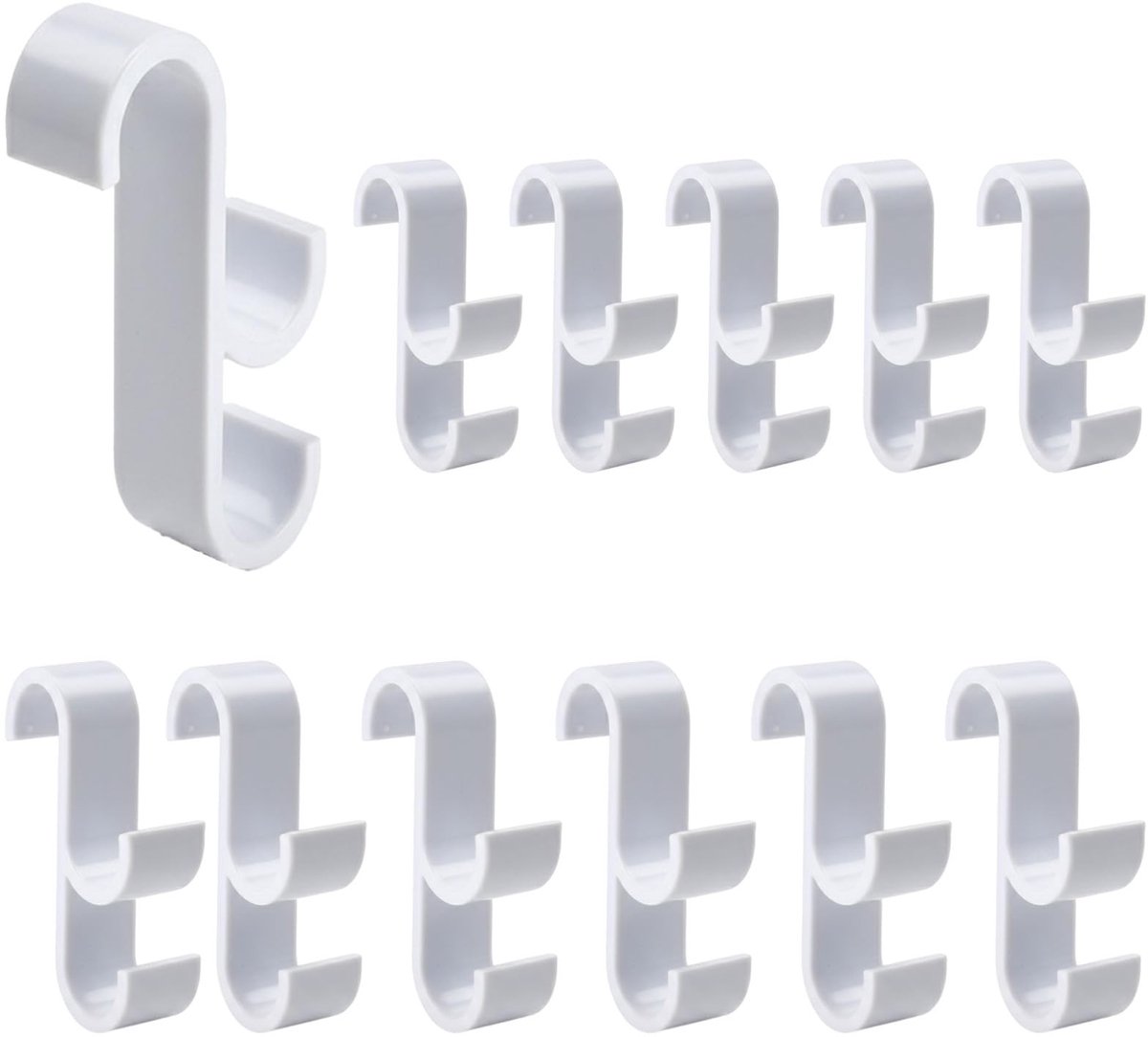 Dailygoods- Handdoekhaak 12 Stuks - Verwarmingshaak - Handdoekhouder - Badkamerradiator - Ronde Radiator - Geschikt voor Standaard Radiatoren - Radiatorhaak