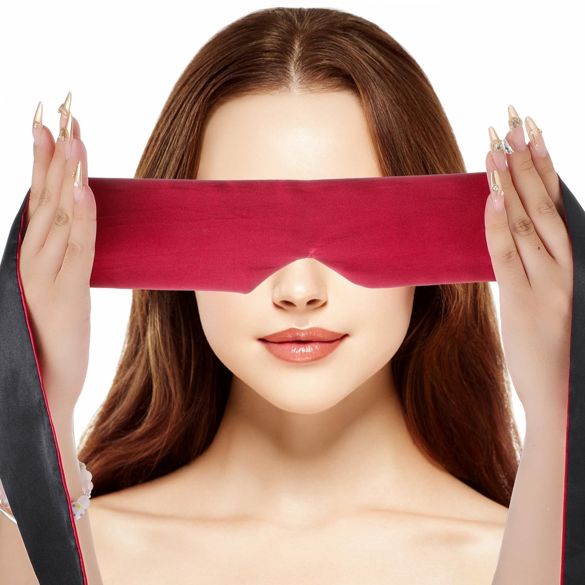 Dailygoods- Oogmasker Zacht - Verstelbaar - Verduisterend - Slaapmasker - Reisoogmasker - Polyester 148 x 7,3 cm