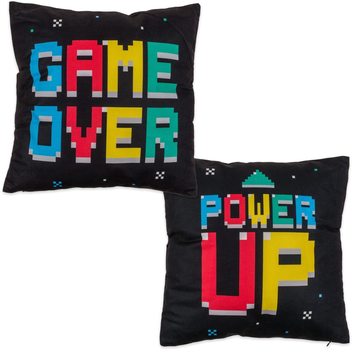 Dailygoods- Kussen omkeerbaar - Gamer/kussen - 40 x 40 cm - Polyester - Wasbaar tot 40 °C - Zacht en behaaglijk - Decoratiekussen