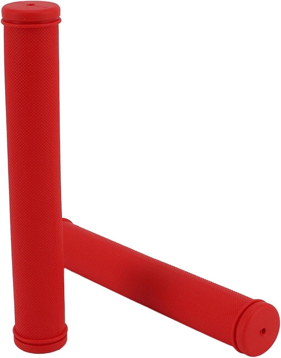 Fietsstuurgrepen - Handvatten Fiets - Comfortabel Fietsen - Schokabsorberend TPE - Universele Pasvorm - Rood