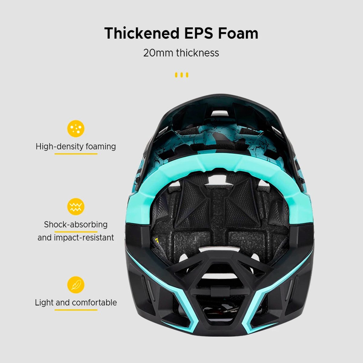 LUMÉ STORE Mountainbike Helm - MTB Helm - Fietshelm - Motorhelm - Scooterhelm - Afneembare Voering - Lichtgewicht - Maat M - Blauw – foto 5